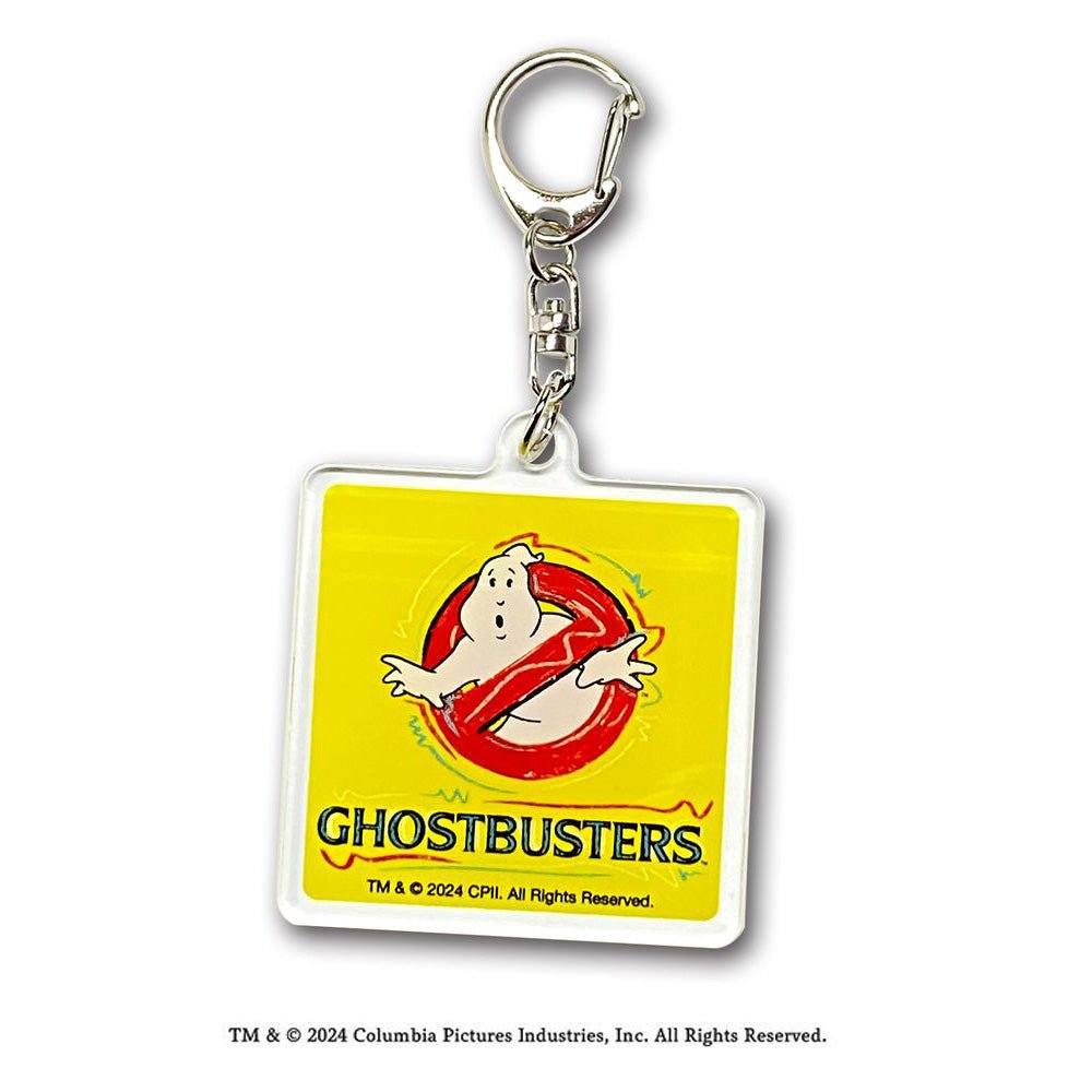 GHOSTBUSTERS ゴーストバスターズ - ゴーストロゴスクエア / キーホルダー - PGS